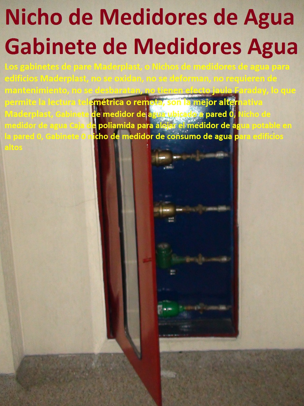 Gabinete de medidor de agua ubicado a pared 0, Nicho de medidor de agua Caja de poliamida para alojar el medidor de agua potable en la pared 0, Gabinete 0 nicho de medidor de consumo de agua para edificios altos Gabinete de medidor de agua ubicado a pared 0, Nicho de medidor de agua Caja de poliamida para alojar el medidor de agua potable en la pared 0, Gabinete 0 nicho de medidor de consumo de agua para edificios altos 00 Gabinete de medidor de agua ubicado a pared 0, Nicho de medidor de agua Caja de poliamida para alojar el medidor de agua potable en la pared 0, Gabinete 0 nicho de medidor de consumo de agua para edificios altos